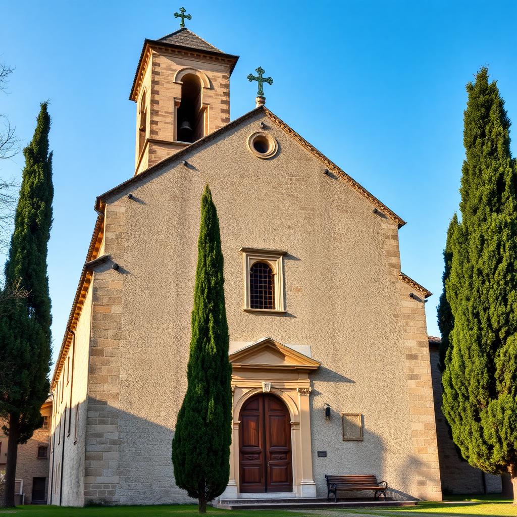 Romaanse gevel van de Abbazia di San Donato in Sesto Calende