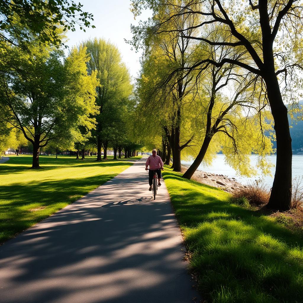 Fietspad door het Parco del Ticino langs de rivier