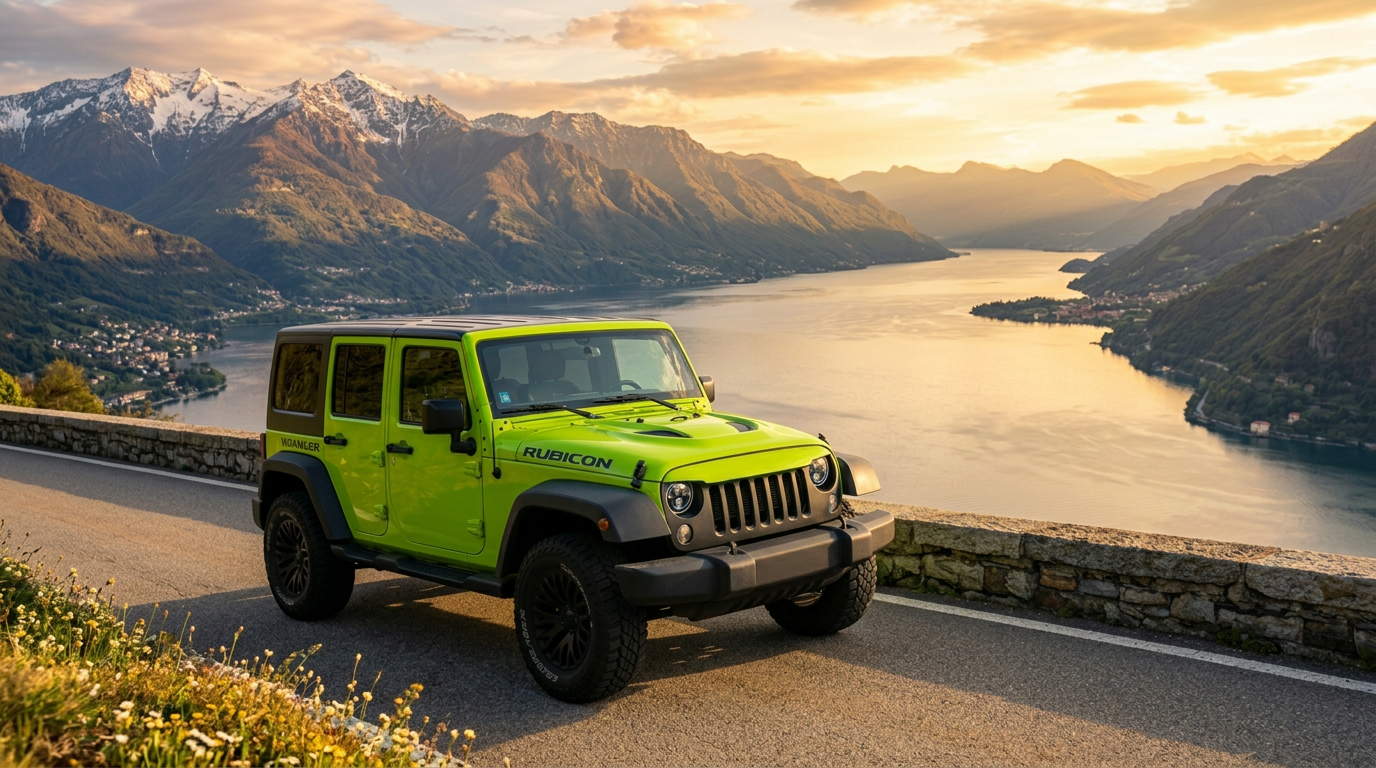 Ontdek het Lago Maggiore in onze Jeep Wrangler